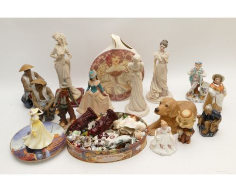 A large assortment of ceramics, to include Teviotdale, Bunnykins, Wade Whimsies, Royal Doulton, Beswick, and a KLM Staffordsh