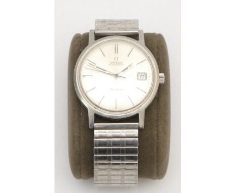 Omega Automatic, date, stainless steel gentleman's wristwatch, 34mm, working when catalogued