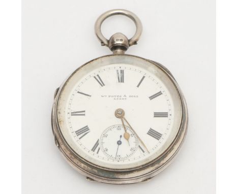 A Victorian silver open face key wind pocket watch, Chester 1892, 51mm, working when catalogued