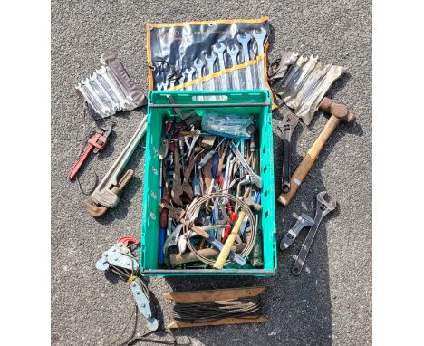 Two boxes of hand tools. 