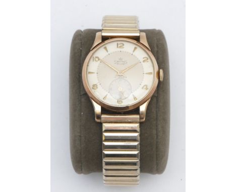 Smiths Deluxe, a 9ct gold manual wind gentleman's wristwatch, Edinburgh 1953, 32mm,