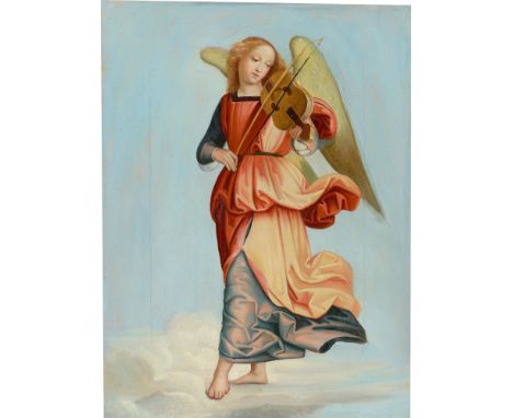 (See English version below)Franz Ittenbach (Königswinter 1813 – 1879 Düsseldorf). Musizierender Engel (nach Raffael). Um 1839