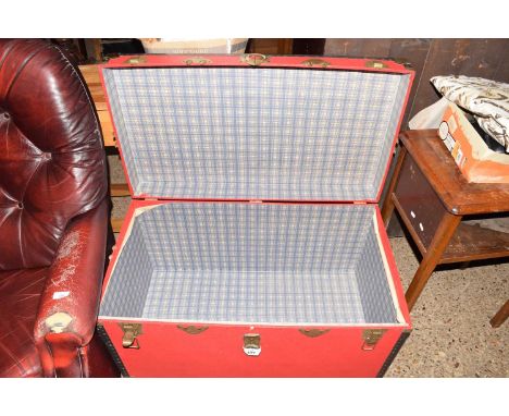 Vintage red trunk