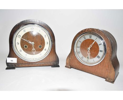 Smiths Enfield mantel clock and one other (2)