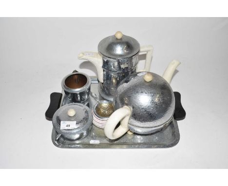Vintage Heatmaster teaset with accompanying tray