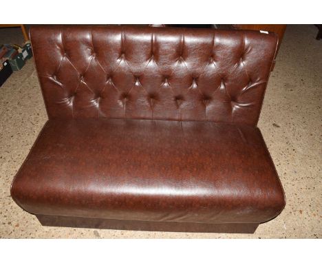 Modern button upholstered pub bench for commercial use only