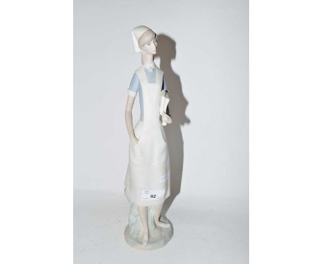 Lladro matt finish model of a nurse