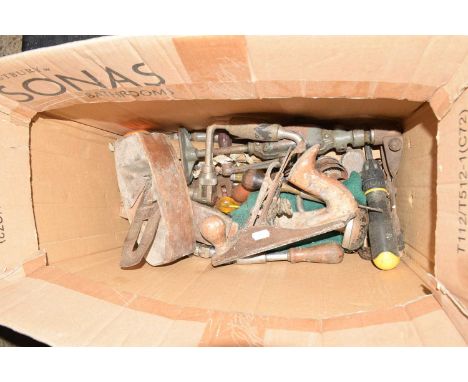 Box of various assorted tools
