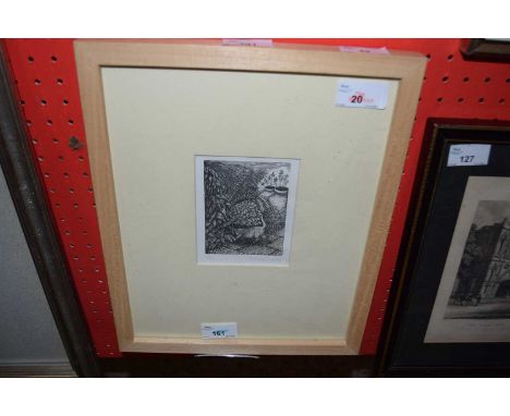 Rosalind Lindsay (British, contemporary), "On the Prowl", lithograph, limited edition, numbered (12/70) and signed in pencil,