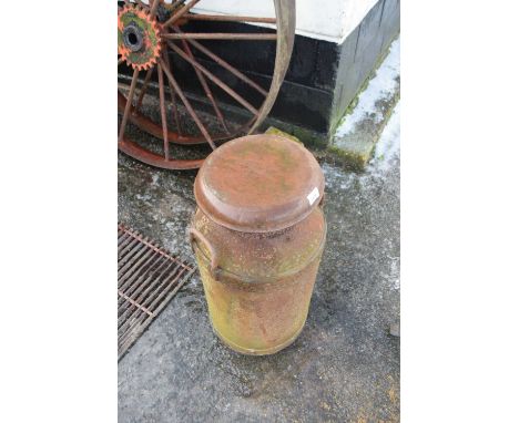 Vintage iron milk churn