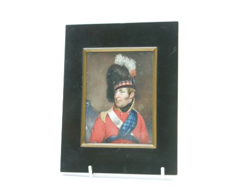 Manner of George Chinnery (1774-1852), Portrait miniature of Colonel McNaughten of the 92nd Gordon Highlanders, circa 1806, s