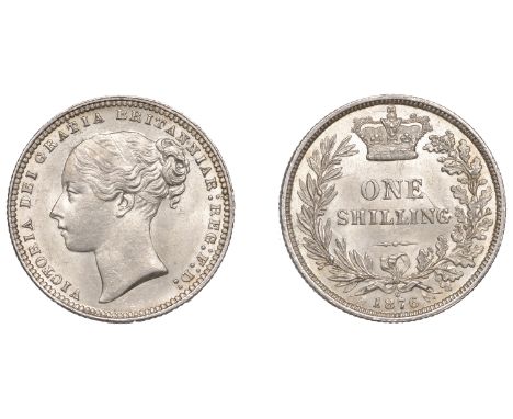 Victoria (1837-1901), Shilling, 1876, die 6 (ESC 3046; S 3906A). Light scratch across cheek, otherwise virtually mint state £