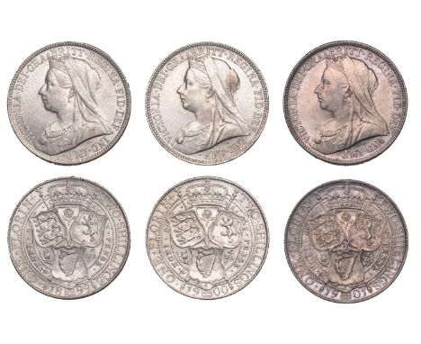 Victoria (1837-1901), Florins (3), 1899, 1900, 1901 (ESC 2969, 2971-2; S 3939) [3]. Last two extremely fine, first better and