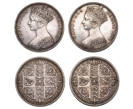 Victoria (1837-1901), Florins (2), 1849, both with initials (ESC 2815; S 3890) [2]. First very fine or better, second nearly 