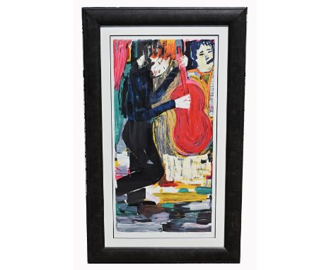 Donna Summer (American, 1948 - 2012) Jazzman - 1980 Pencil signed and numbered (203/300) lower margin. Color Lithograph Image