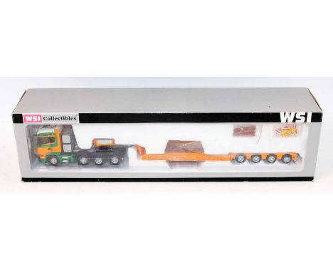 WSI Collectibles No.9006 1/50th scale diecast model of a P.Vos Scania R Highline 8x4 with Nooteboom 4 Acle Euro Trailer, hous