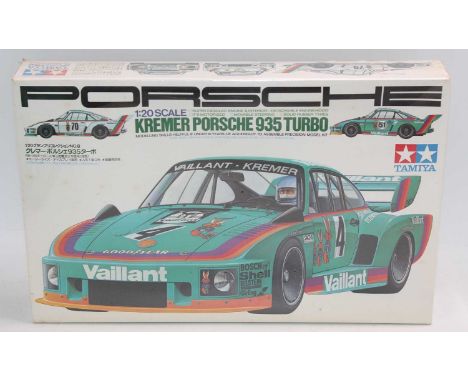 TAMIYA 1.20 scale plastic kit, GC2008 Porsche 935 Turbo ‘Vaillant/Kremer’ #4 B.Wollek 1977 Le Mans #70 inc Super Detailed eng