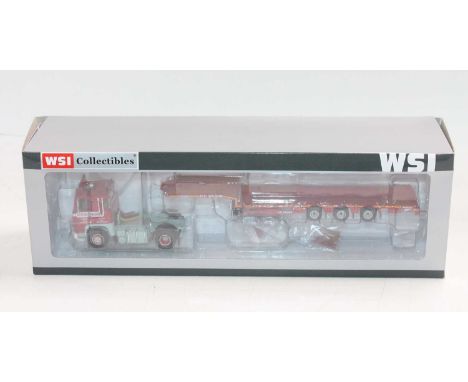 WSI Collectibles No.10240 1/50th scale diecast model of a H.C Wilson Scania 143 8x4 with trailer, housed in the original wind