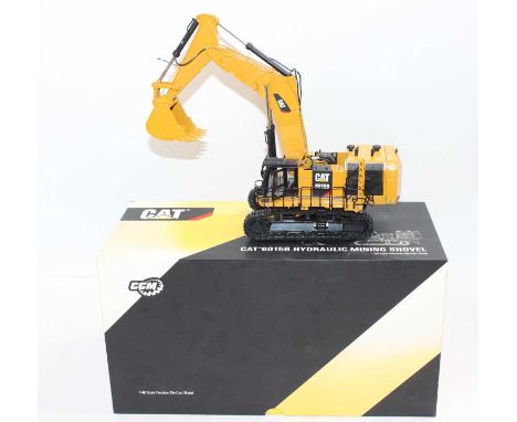 Classic Construction Models (CCM) 1/48 scale model of a Caterpillar CAT 6015B Hydraulic Mining Shovel, housed in the original