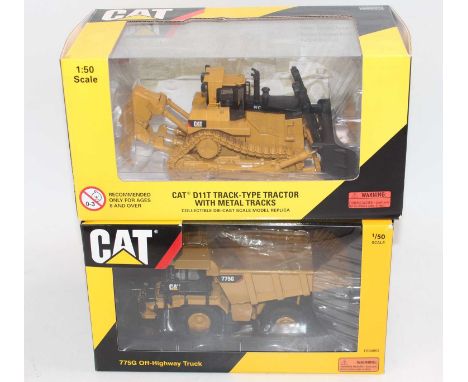 Tonkin and Norscot 1/50th scale boxed Caterpillar Group, 2 examples to include Tonkin CAT 775G Off-Highway Truck and a Norsco