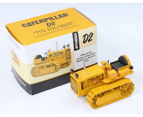 Spec Cast, 1/16 scale diecast model of a Caterpillar D2 track type tractor, in original polystyrene and cardboard box (NM,BVG