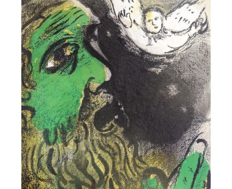 MARC CHAGALL - original colour lithograph, Job Praying, published by Verve 1960, 35cm x 26cm, unframed

Very good original co