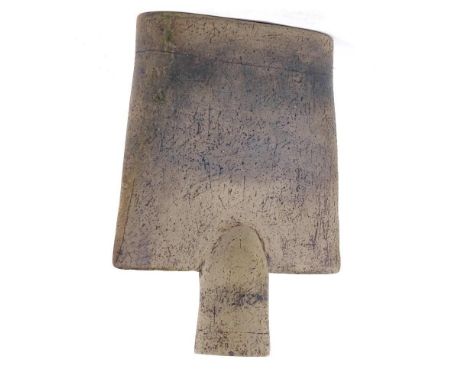 MANNER OF HANS COPER - a Mid-Century Studio Pottery stoneware spade form vase, unmarked, height 19.5cm
&nbsp;
Very good origi