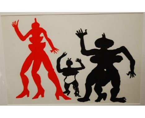Alexander Calder (1898-1976) - The three Critters, lithograph, 37 x 55cm Condition Report / Extra Information Framed, mounted