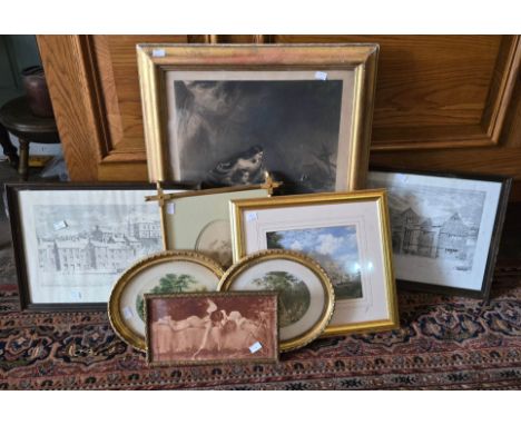 A mixed collection of vintage pictures and prints. various sizes, framed and glazed. X8  