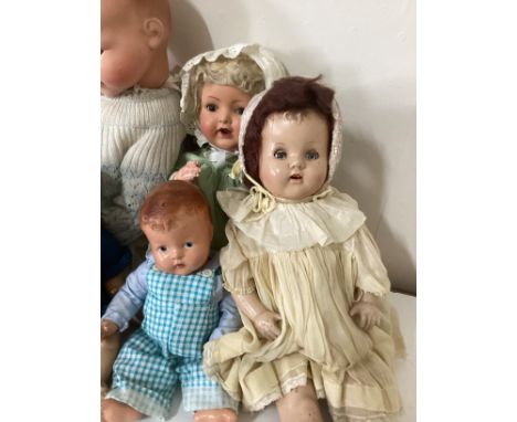     Group of 1930s Baby Nursery Toy dolls to Include BND Dee & Cee and Armand Marseille and Canadian dolls -all dressed as sh