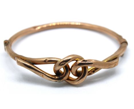 9ct Rose Gold Twist Bangle.  The Bangle is hallmarked "9CT" for 9ct Gold.  Total Gross Weight of the Gold is approx. 8.1 gram