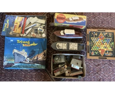  ***  Vintage large collection of late 1950s and 1960s childhood toys’ wooden fort and an extension and horses and figures 19