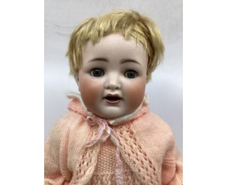 **   Antique Toys ; Antique Kammer & Reinhardt / Simon and Halbig character 126 baby doll with asymmetrical body -bisque head