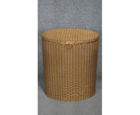 A Lusty Lloyd Loom linen basket. h55 w46 d28 