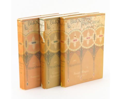 Henri Vever, French (1854-1942), La Bijouterie Française au XIXe siècle (1800-1900). Paris: Floury, 1906-1908 in three volume