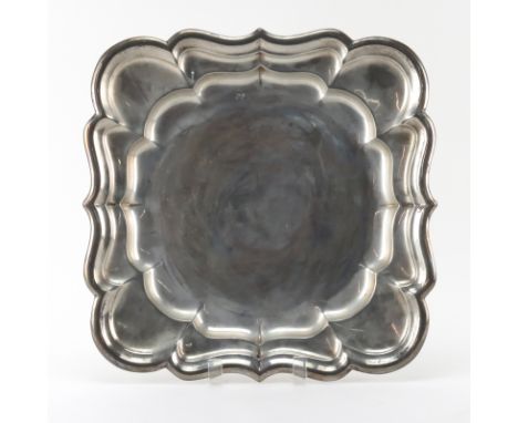 Vintage Reed & Barton Sterling Silver Tray. Signed. Dents, dings. Measures 13" Dia. Weighs approx. 29.38 Troy Ounces. Shippin