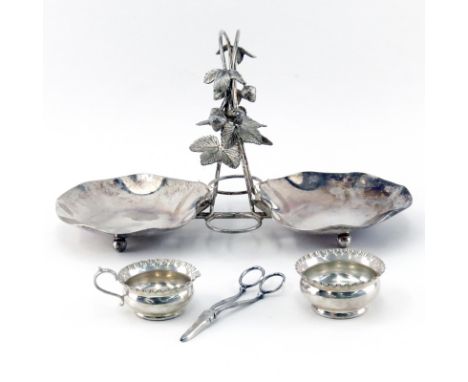 Antique Henry Wilkinson & Co, London Silver Plated  Server with J. Brenger & Co Germany Shears. Hallmarks to server. Includes