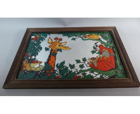 A Mid 20th Century Wall Mirror by M Webb, 56cms Wide 