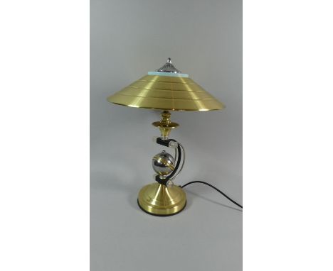 A Modern Table Lamp with Globe Decoration 