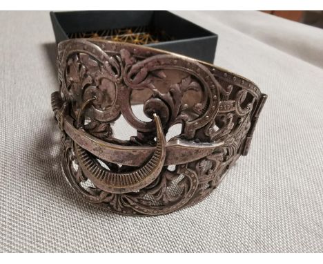 Vintage Celtic Silver Bangle