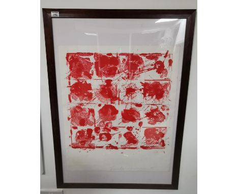 Large Original 1995 Ian Colverson (1940-2022) Jackson Pollock Style Pop Art