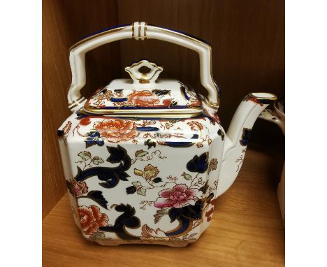 Masons Mandalay Oriental Style Blue Teapot