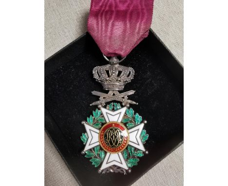 Knight Order of Leopold Belgium Military Army Medal