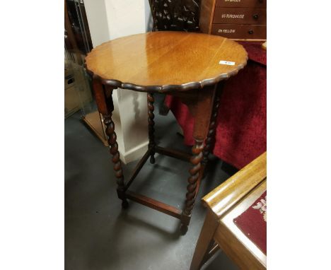 Edwardian Barley Twist Hall Console Table