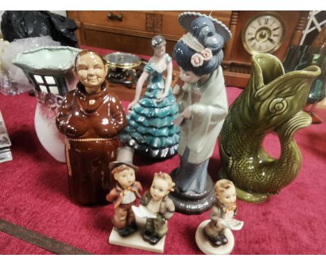 Collection of Pottery Pieces and Ceramics inc Goebel, Lladro &amp; Sylvac