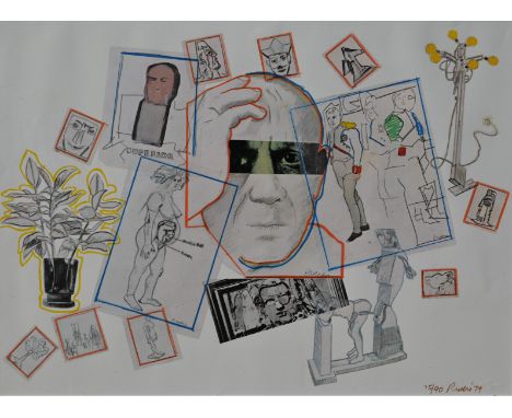Larry Rivers (American, 1923-2002)"Homage to Picasso"Lithograph in colors on wove paper.Signed, dated ('74) and numbered (75/