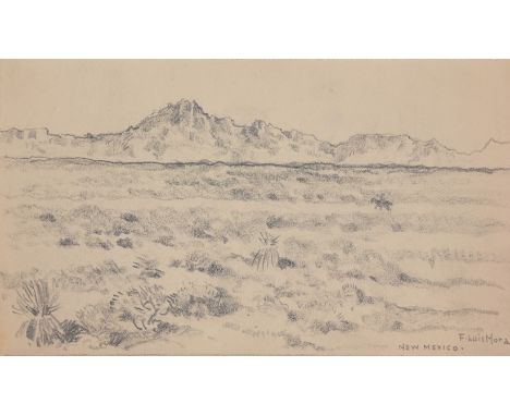 Francis Luis Mora (American, 1874 - 1940)"New Mexico"Pencil Sketch. Pencil signed and titled lower right.Provenance: From the