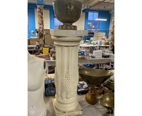 A classical style planter stand and planter, shipping unavailable 