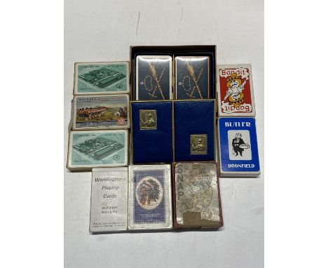 A selection of vintage playing cards 