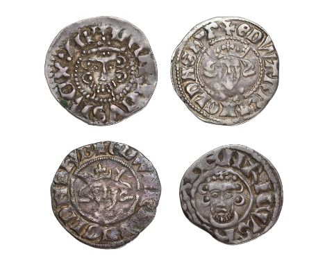 4x Hammered Pennies, comprising; John, short cross penny, 1.34g, London Mint, moneyer Walter (S.1354) clipped but fine; Henry